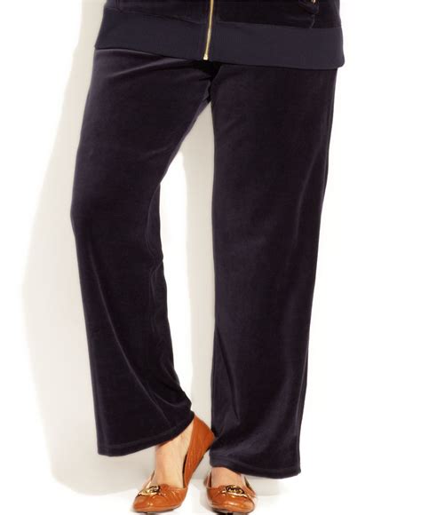 michael kors mk velour pants|Michael Kors jeans women's.